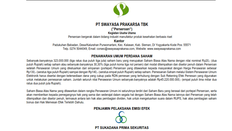 PENAWARAN UMUM PERDANA SAHAM